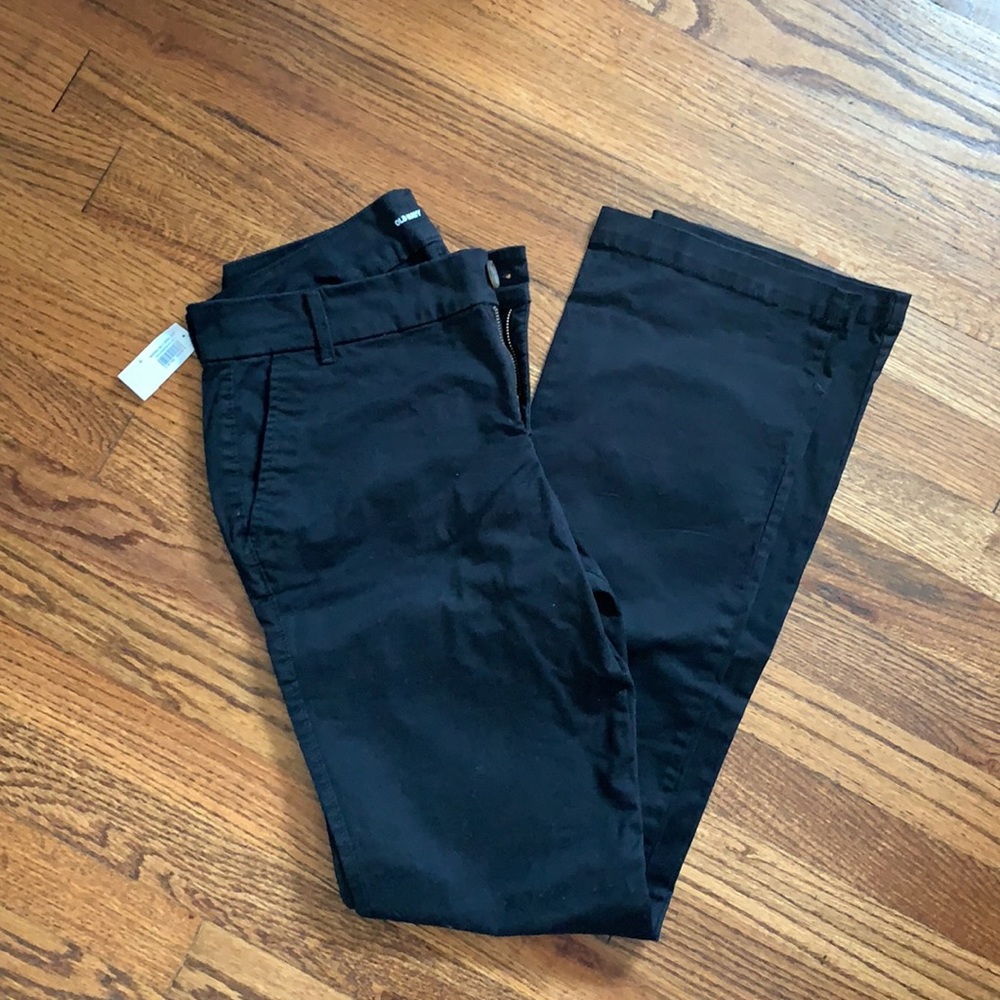 Old Navy mid-rise boot cut black pants